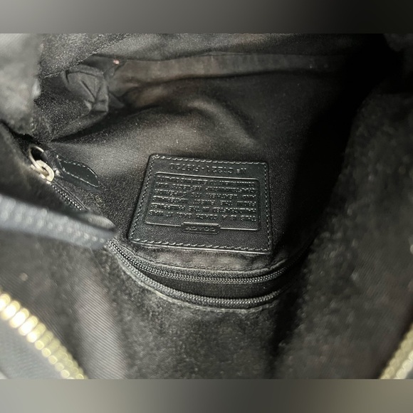 Coach Black Signature Silver Chain ShoulderBag Adjustable Strap - Picture 10 of 15